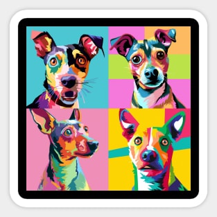 Rat Terrier Pop Art - Dog Lover Gifts Sticker